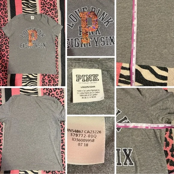 PINK Victoria's Secret BLING sequins tropical bundle - Picture 5 of 13